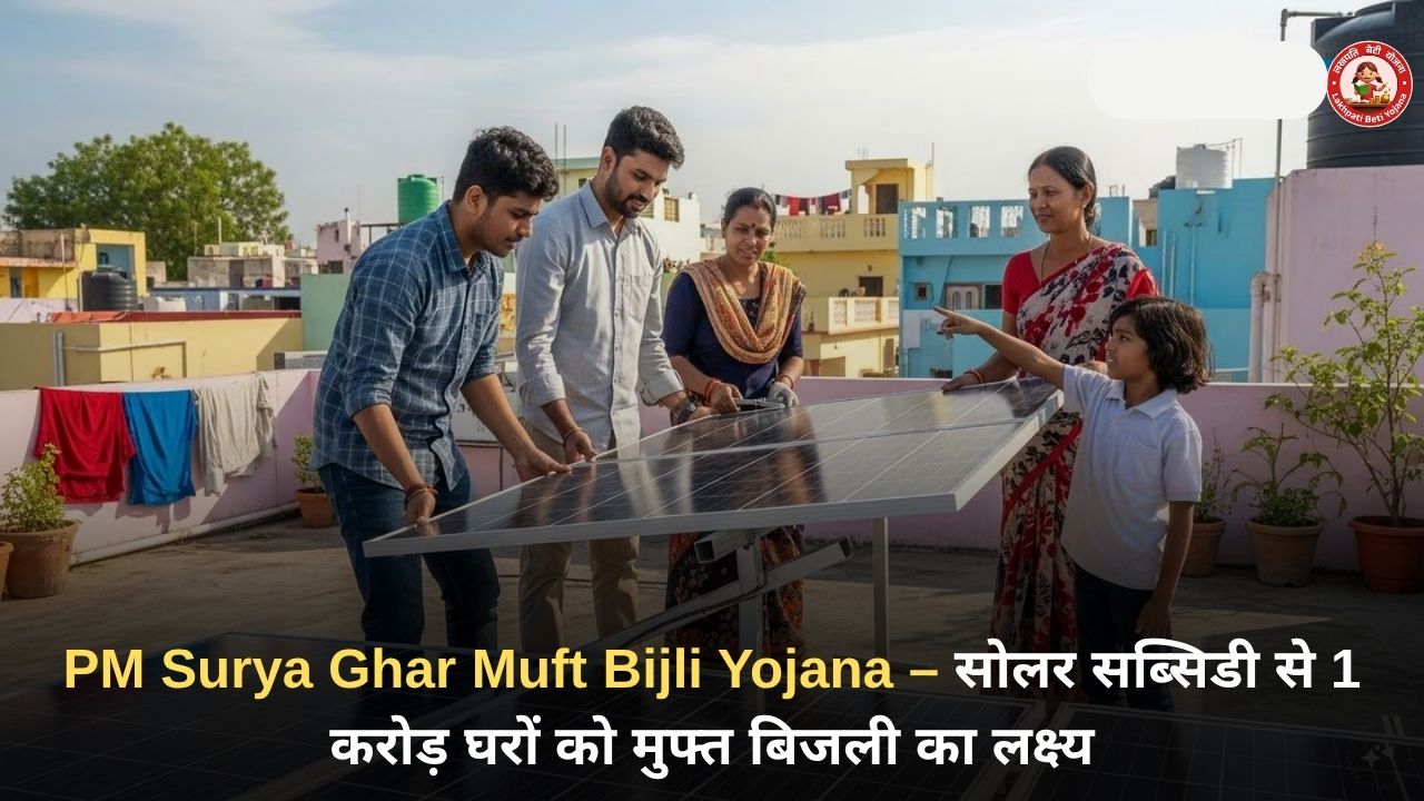 PM Surya Ghar Muft Bijli Yojana – सोलर सब्सिडी से 1 करोड़ घरों को मुफ्त बिजली का लक्ष्य